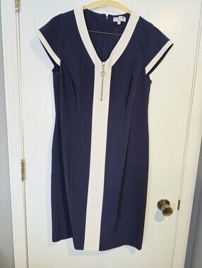 Size 14 - Navy Sheath Dress